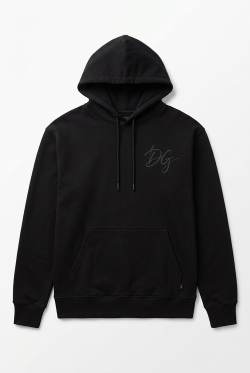 DG Hoodie Matte Black Logo